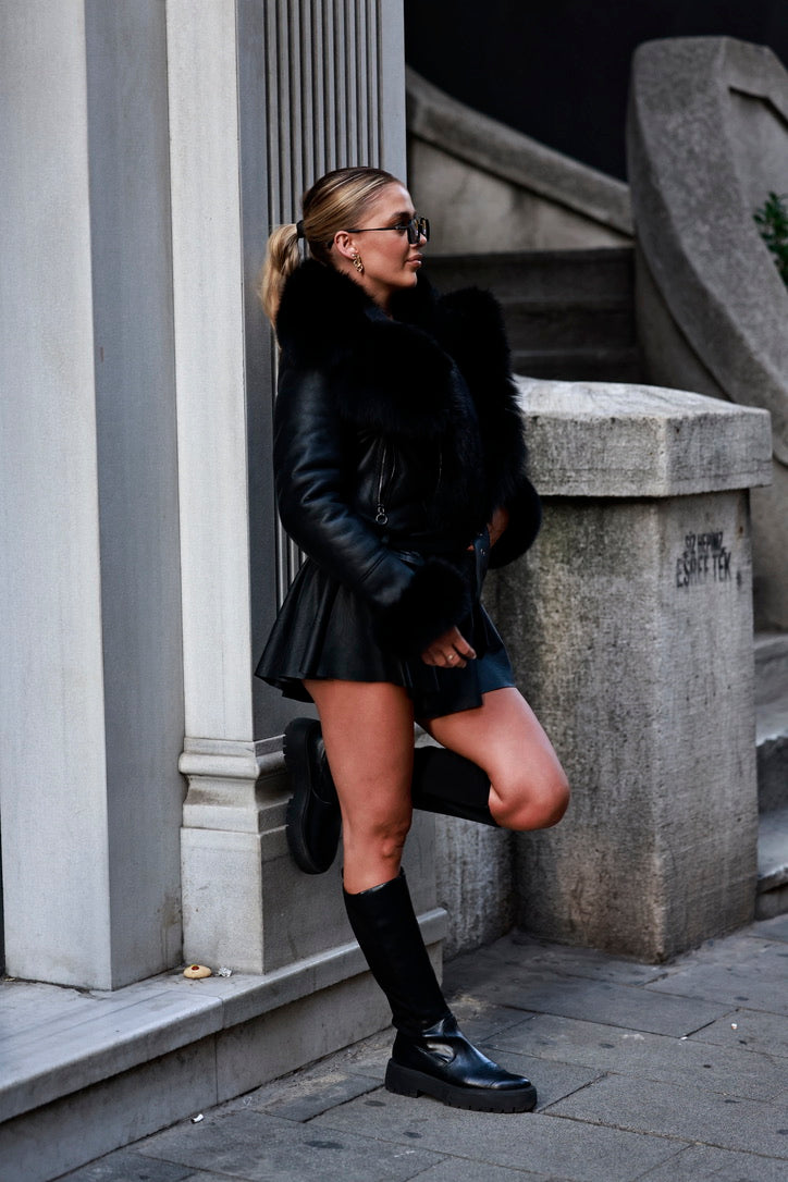 Leather jacket Sonia black