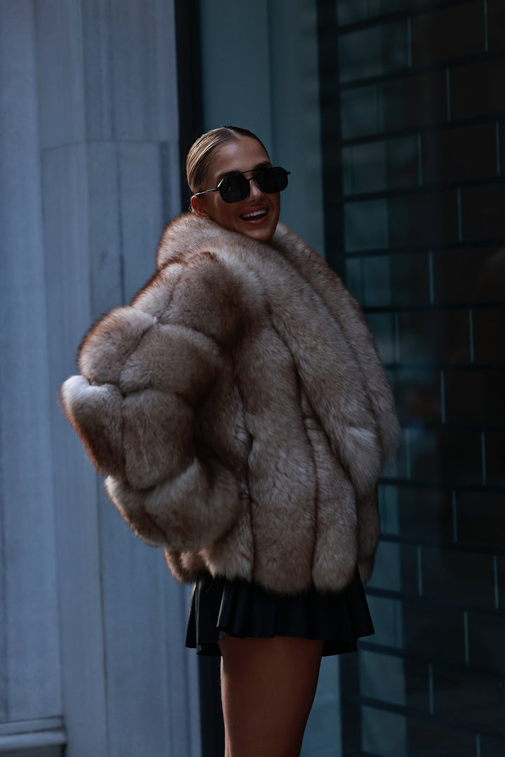 Rosalia natural fur coat