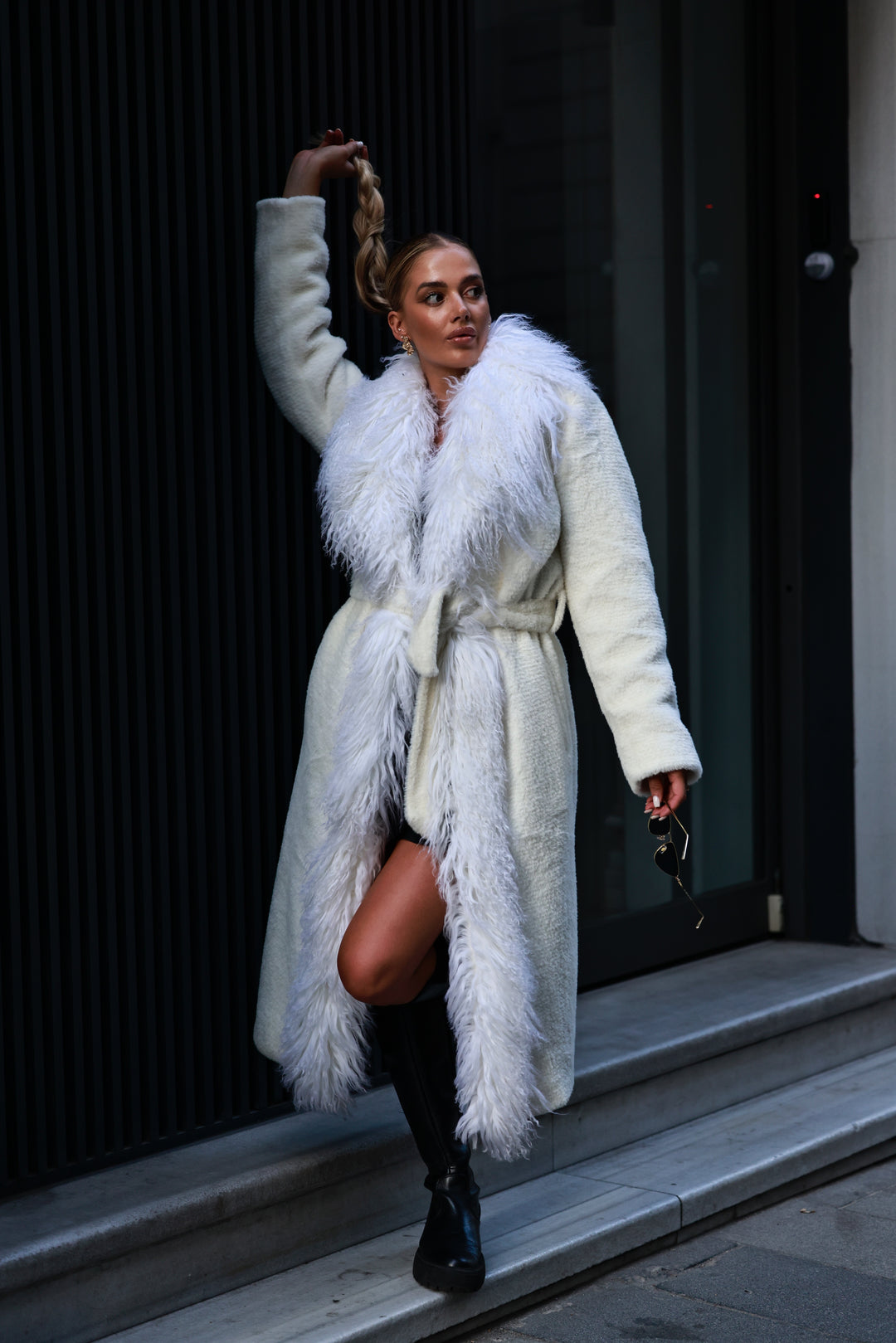 Mongolian coat white