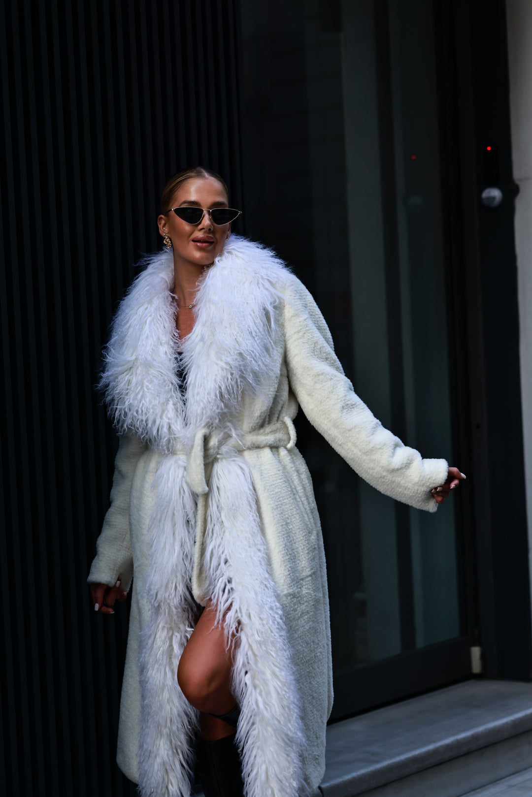 Mongolian coat white