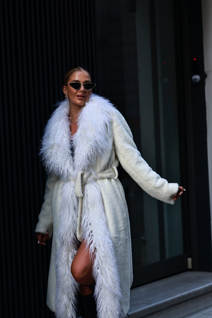 Mongolian coat white