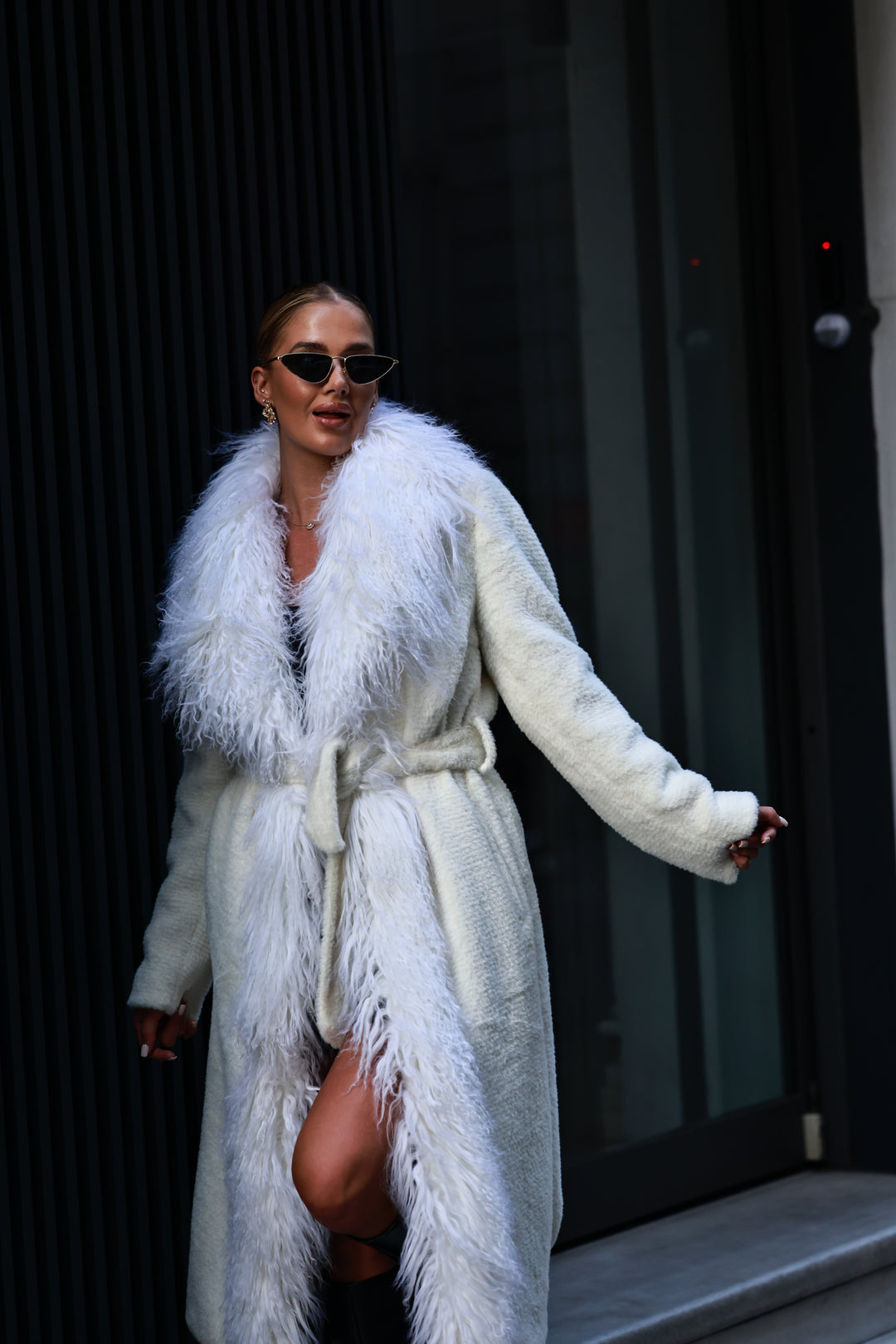 Mongolian coat white