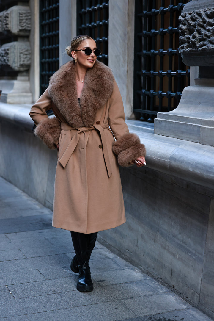 Doris coat brown