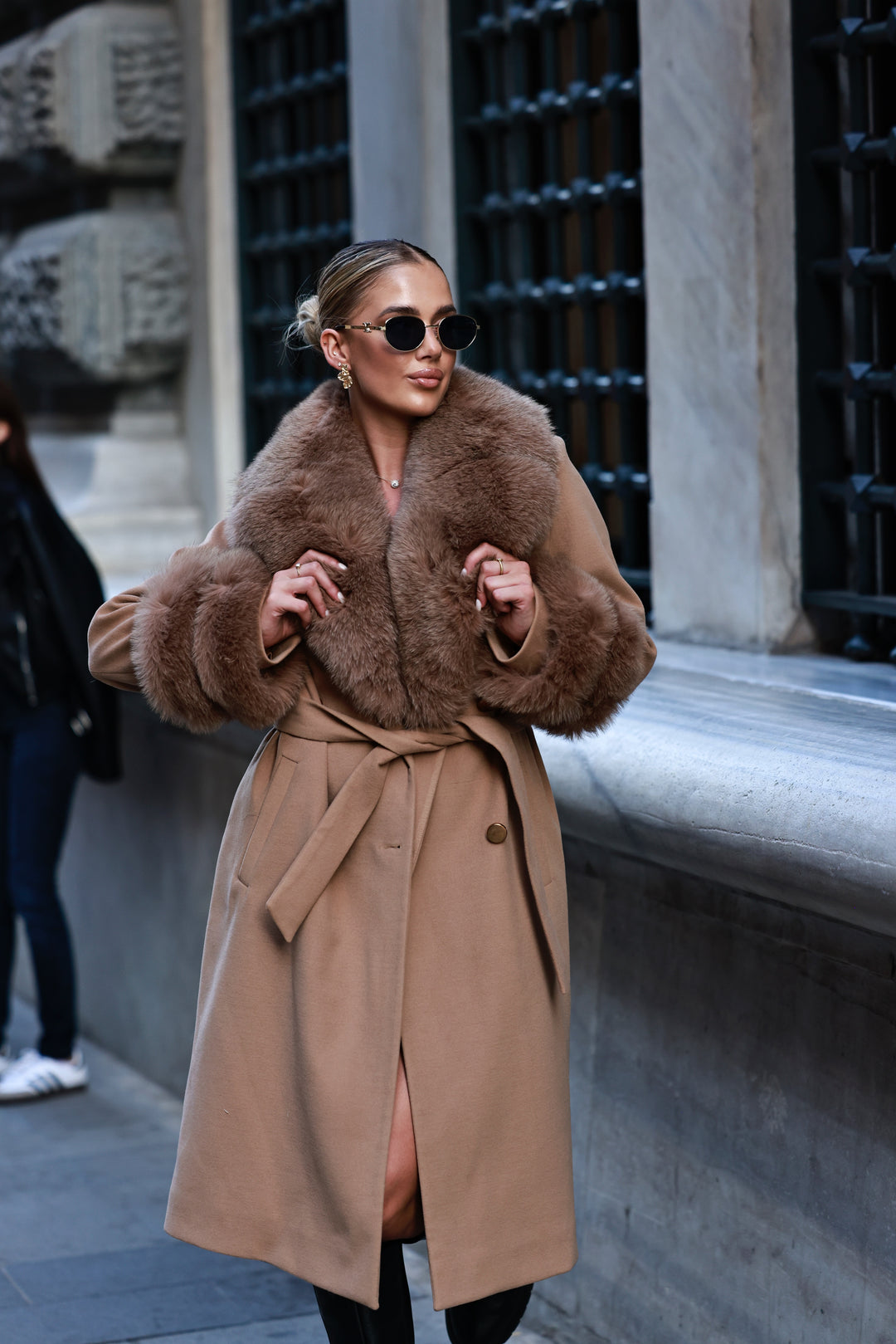 Doris coat brown