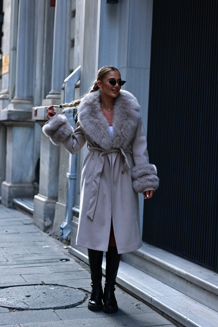 Doris coat, dusty pink