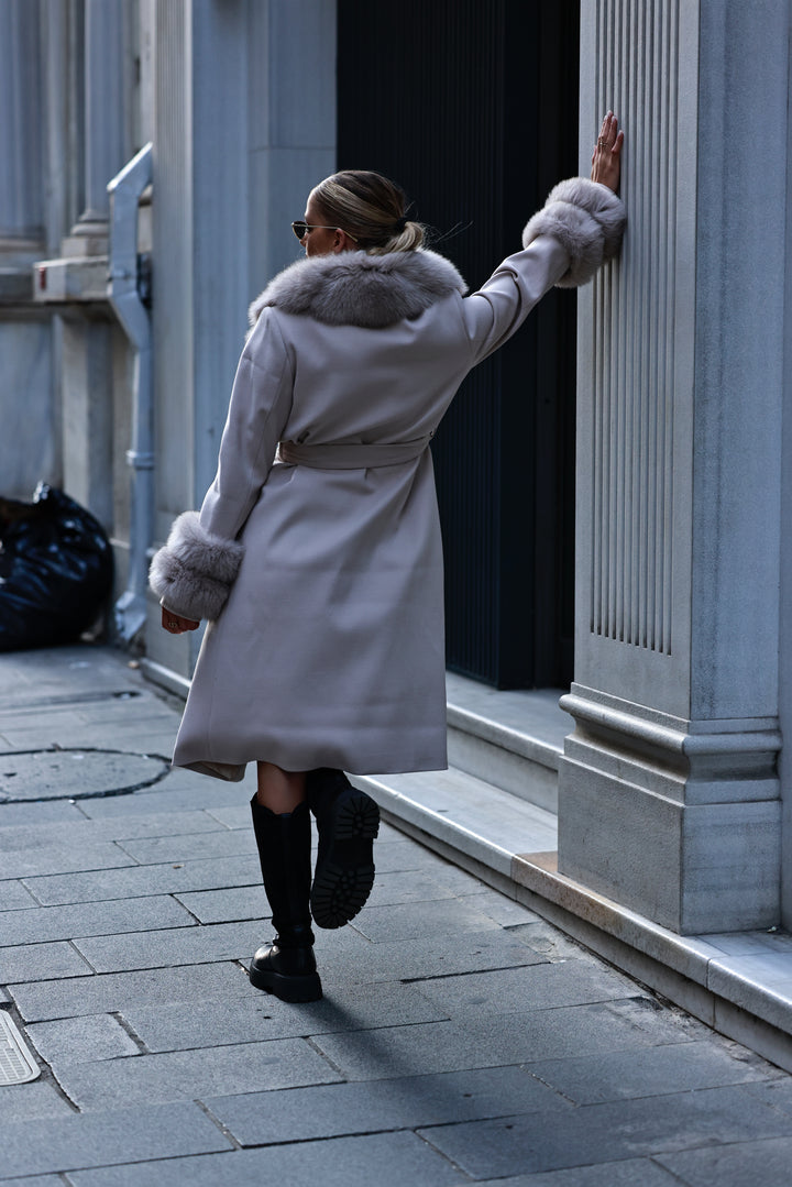 Doris coat, dusty pink