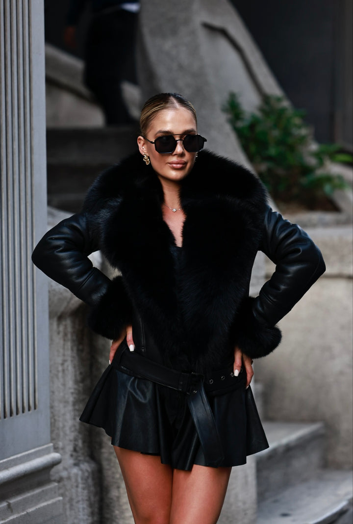 Leather jacket Sonia black