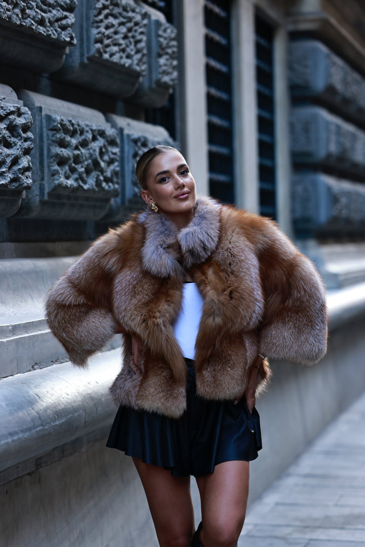 Fur coat Nell warm natural