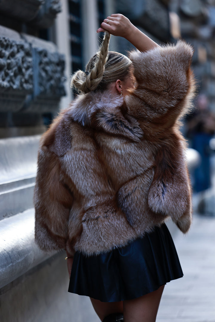 Fur coat Nell warm natural