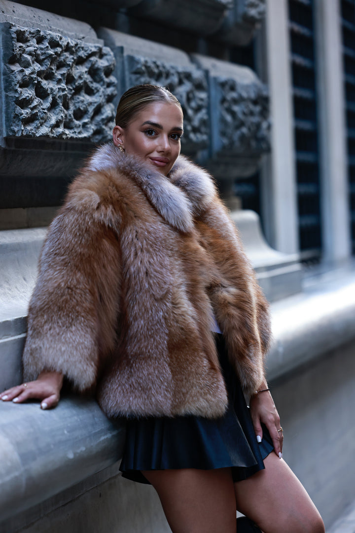 Fur coat Nell warm natural