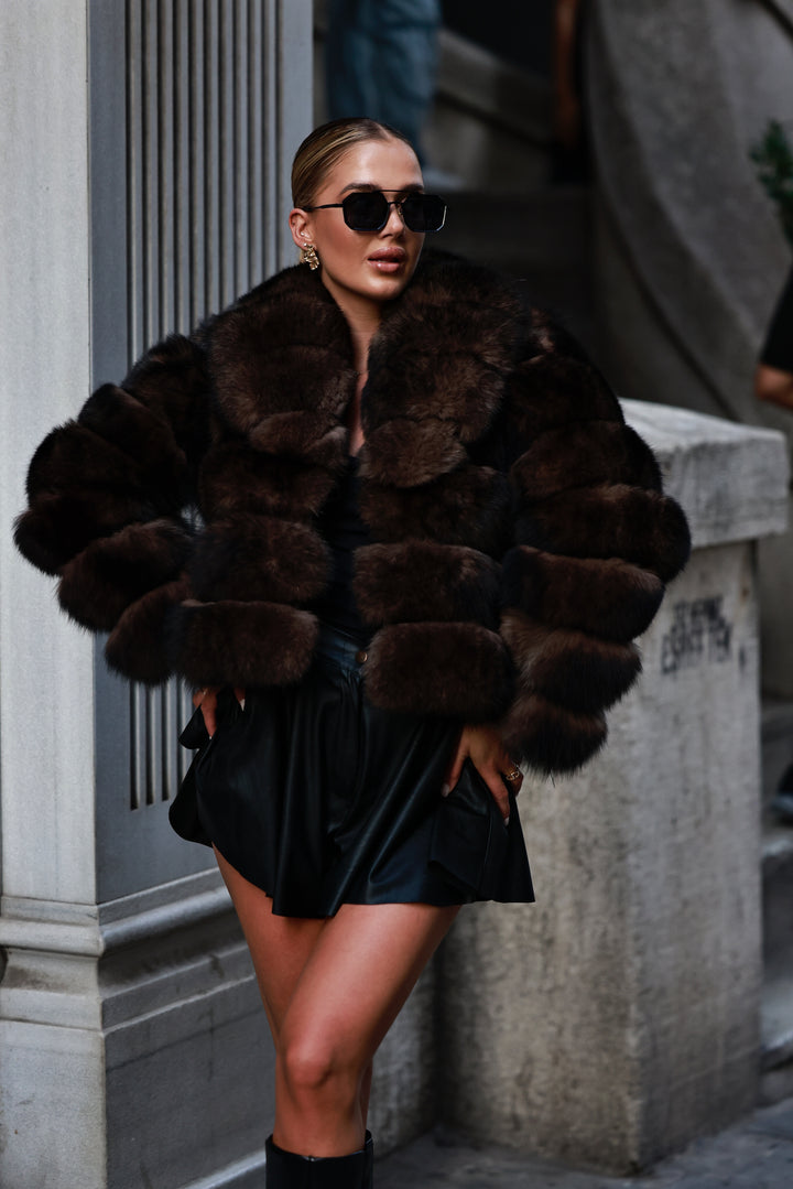 Brownie fur coat