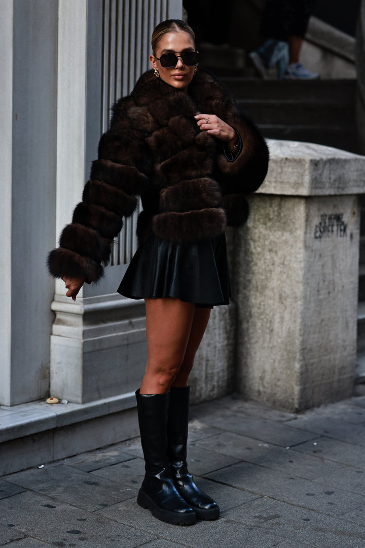 Brownie fur coat