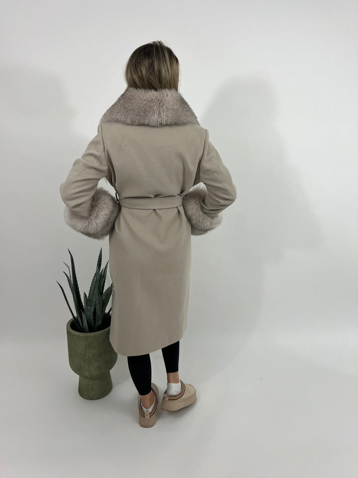 Doris coat, dusty pink