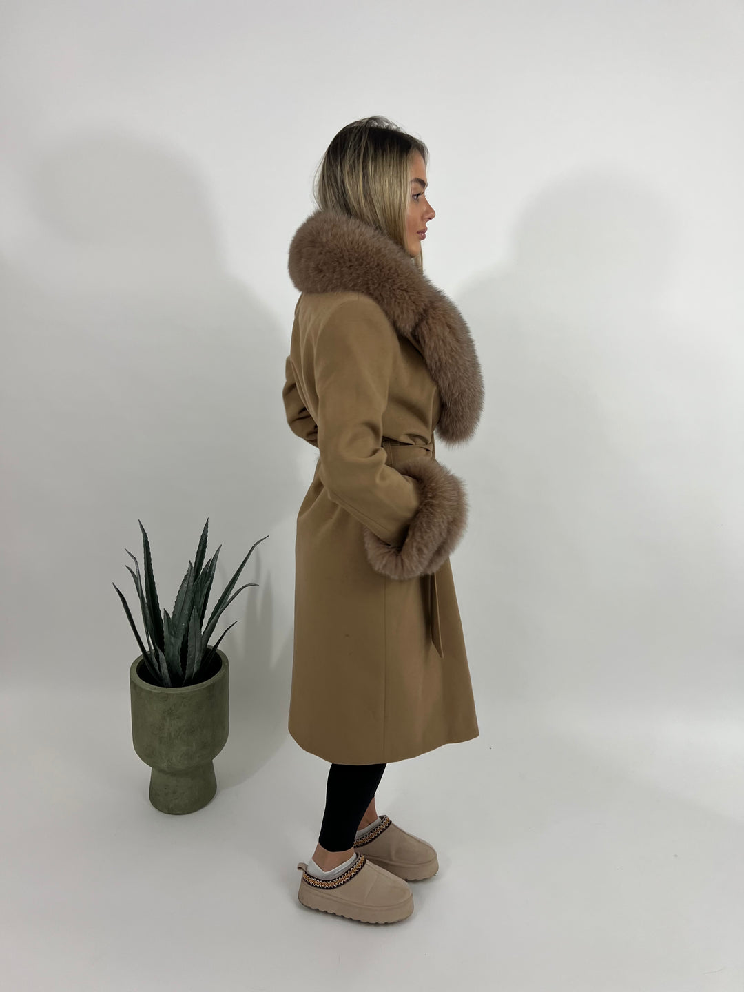 Doris coat brown
