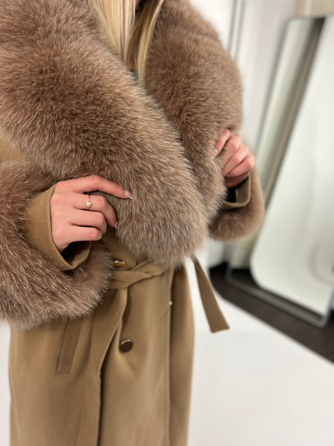 Doris coat brown