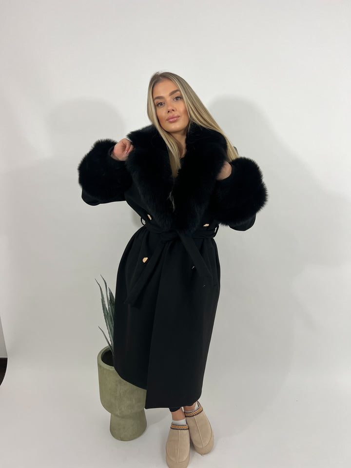 Doris coat, black