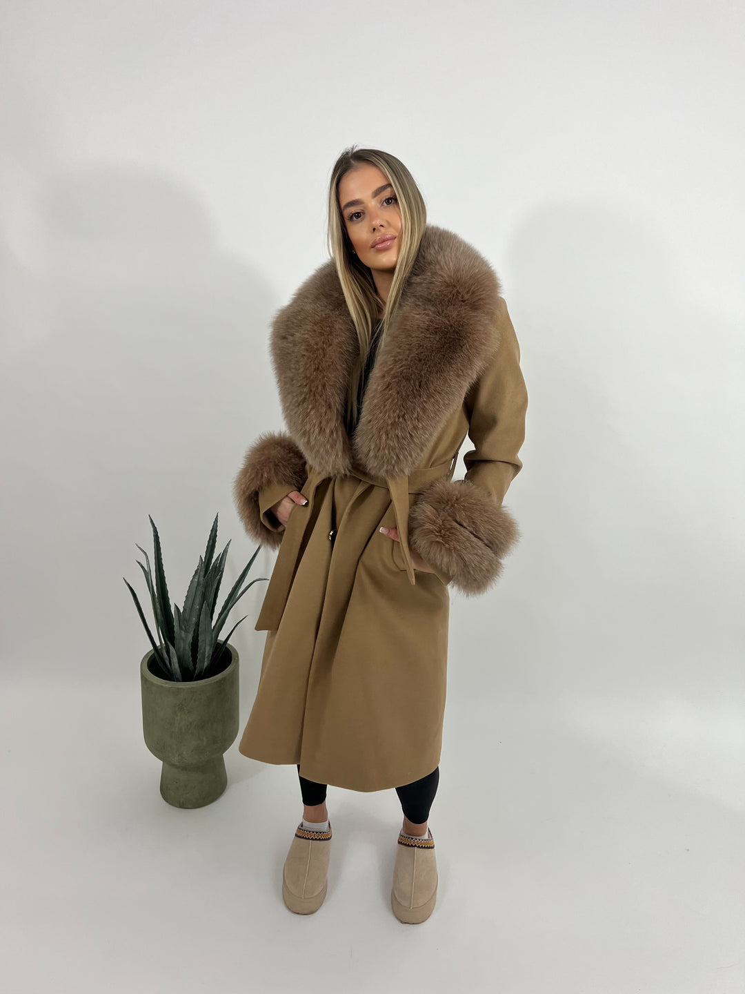 Doris coat brown