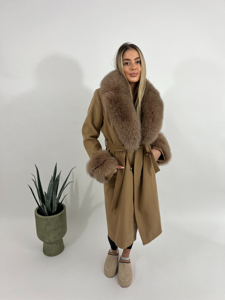 Doris coat brown