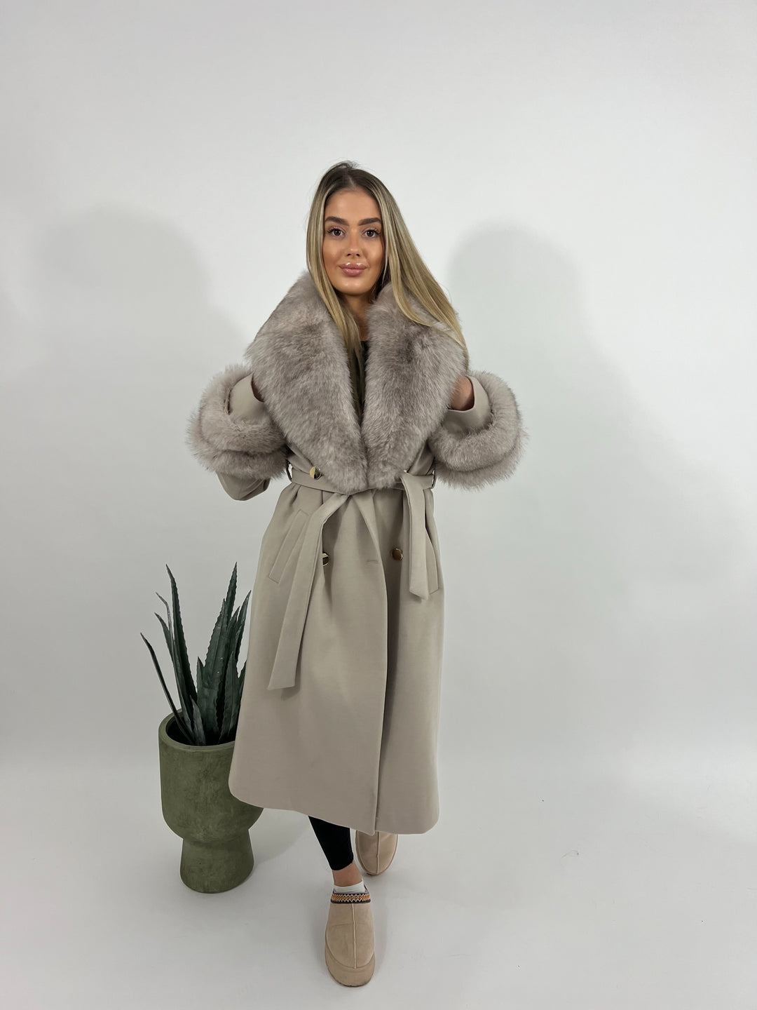 Doris coat, dusty pink