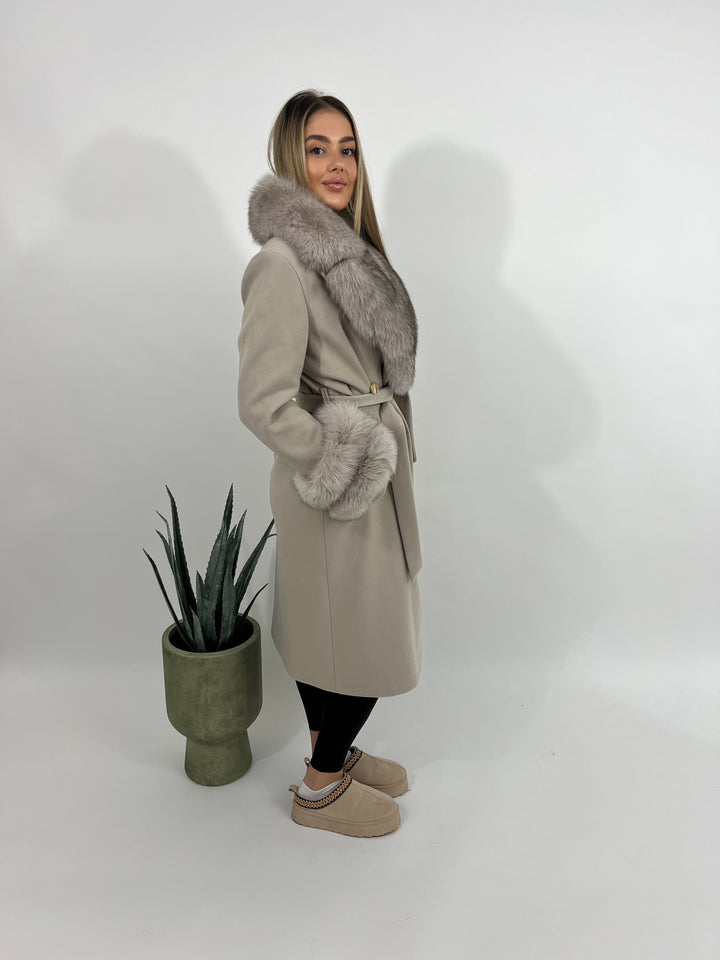 Doris coat, dusty pink