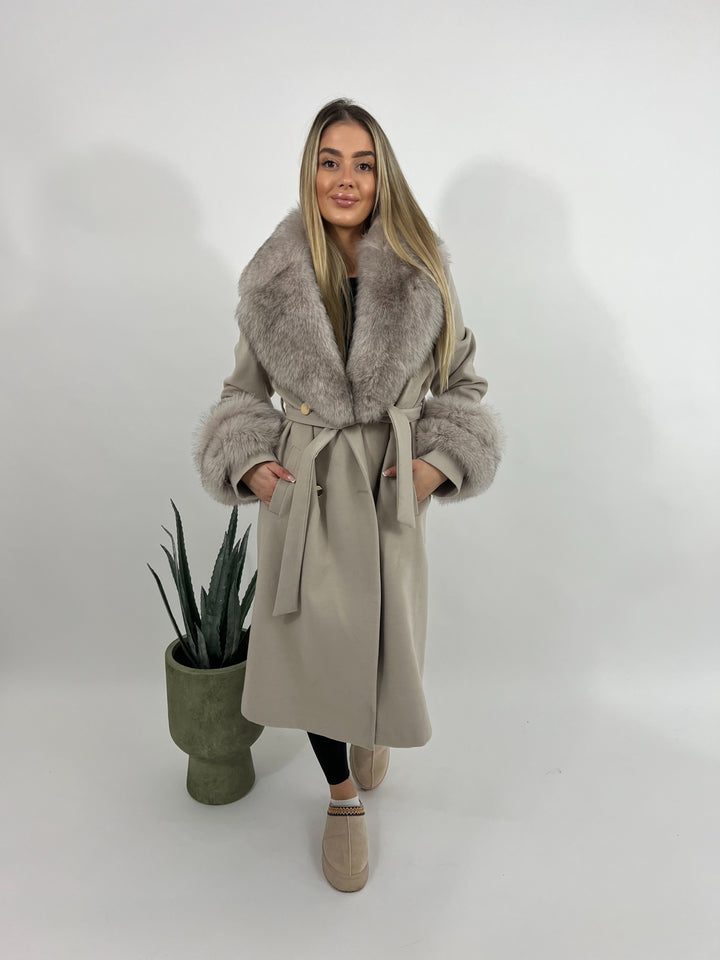 Doris coat, dusty pink