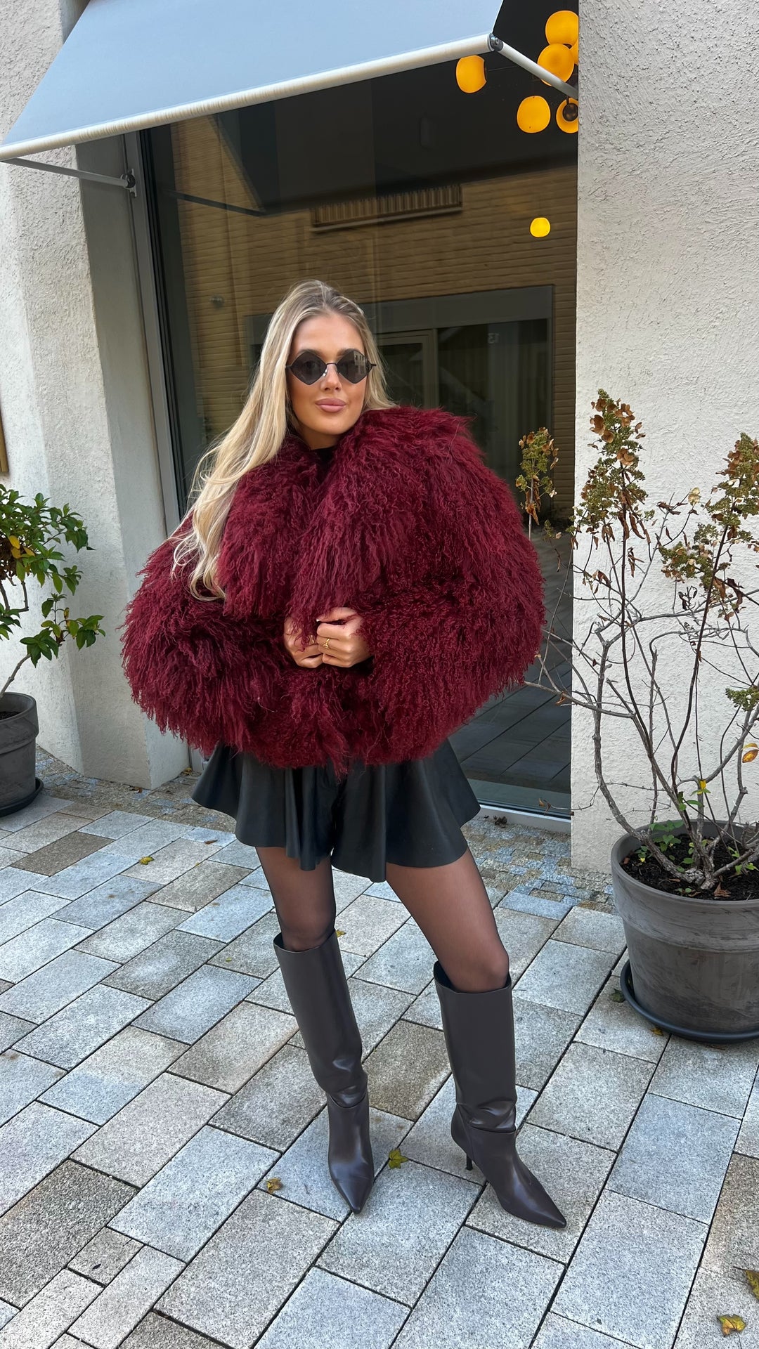 Mongolian burundi fur coat