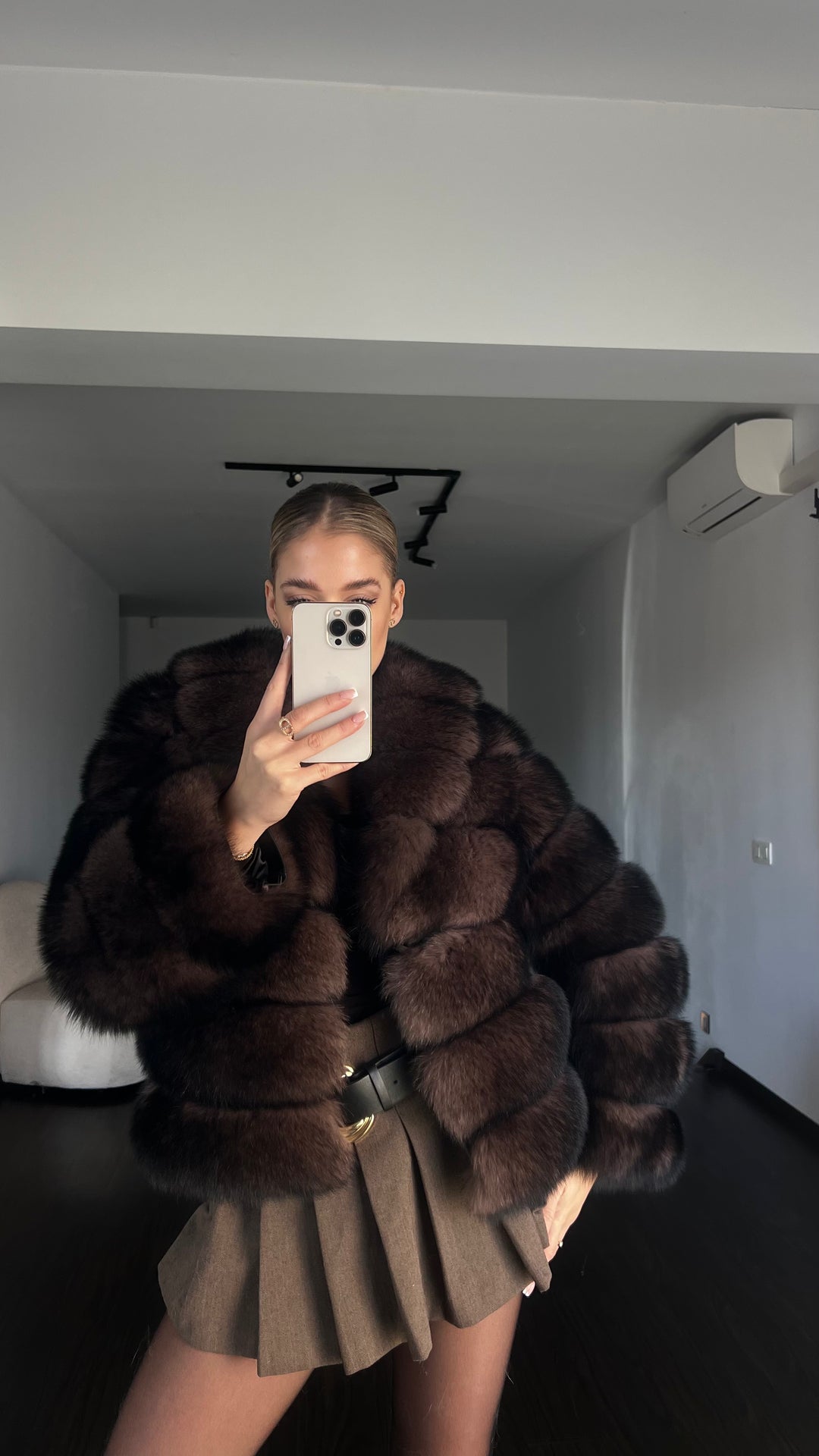 Brownie fur coat