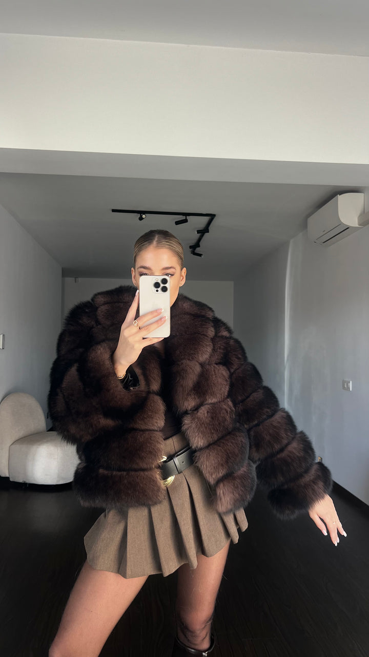 Brownie fur coat